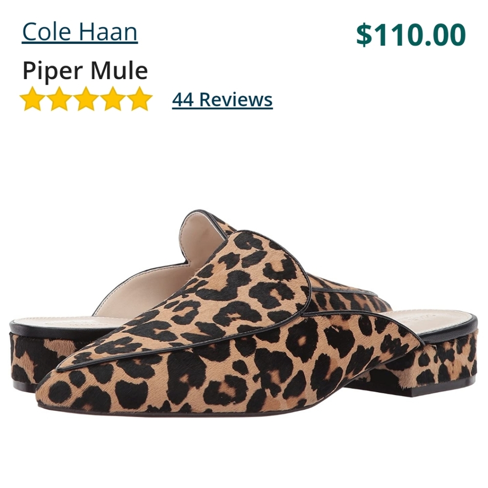 Cole Haan Ocelot Piper Mule